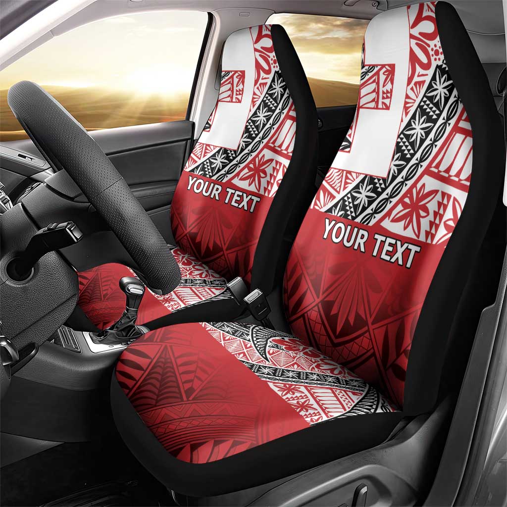 Malo e lelei Tonga Car Seat Cover Ngatu Tokelau Feletoa Fata Traditional Polynesian Pattern