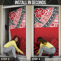 Malo e lelei Tonga Door Cover Ngatu Tokelau Feletoa Fata Traditional Polynesian Pattern - Polynesian Pride