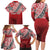 Malo e lelei Tonga Family Matching Long Sleeve Bodycon Dress and Hawaiian Shirt Ngatu Tokelau Feletoa Fata Traditional Polynesian Pattern