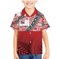 Malo e lelei Tonga Family Matching Mermaid Dress and Hawaiian Shirt Ngatu Tokelau Feletoa Fata Traditional Polynesian Pattern