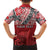 Malo e lelei Tonga Family Matching Short Sleeve Bodycon Dress and Hawaiian Shirt Ngatu Tokelau Feletoa Fata Traditional Polynesian Pattern
