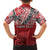 Malo e lelei Tonga Family Matching Tank Maxi Dress and Hawaiian Shirt Ngatu Tokelau Feletoa Fata Traditional Polynesian Pattern