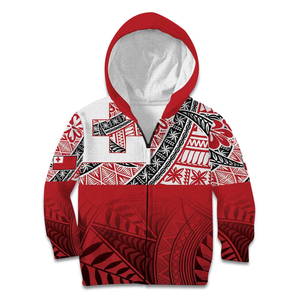 Malo e lelei Tonga Kid Hoodie Ngatu Tokelau Feletoa Fata Traditional Polynesian Pattern