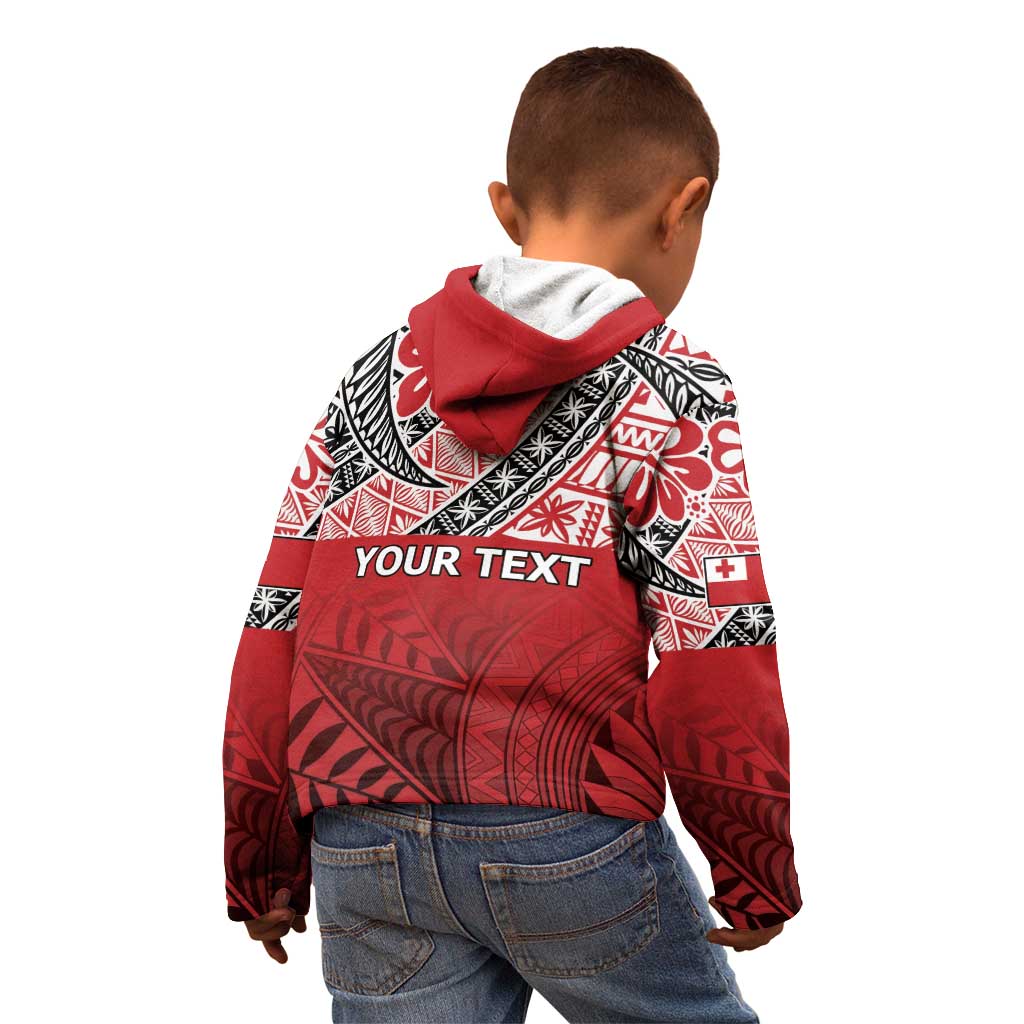 Malo e lelei Tonga Kid Hoodie Ngatu Tokelau Feletoa Fata Traditional Polynesian Pattern