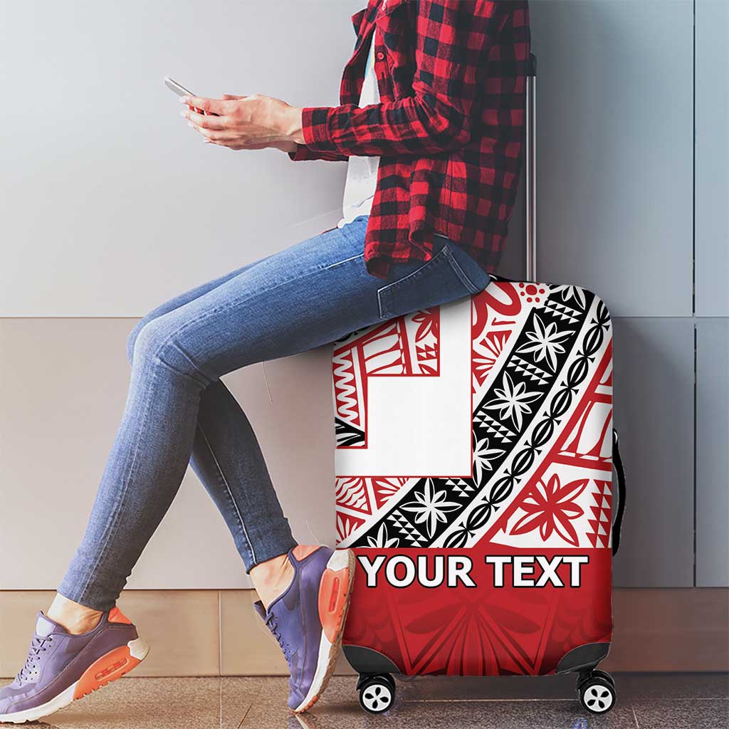 Malo e lelei Tonga Luggage Cover Ngatu Tokelau Feletoa Fata Traditional Polynesian Pattern