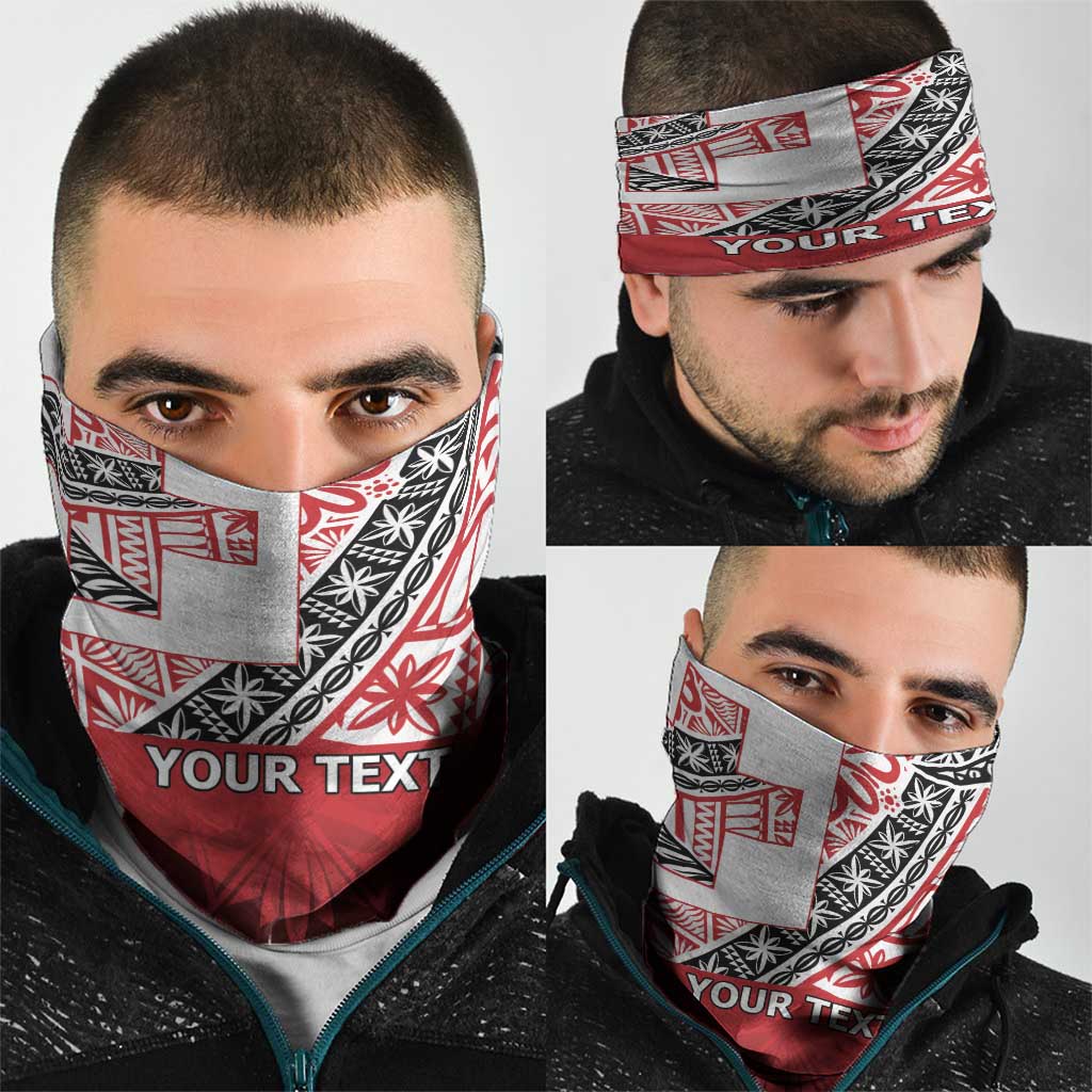 Malo e lelei Tonga Neck Gaiter Ngatu Tokelau Feletoa Fata Traditional Polynesian Pattern - Polynesian Pride