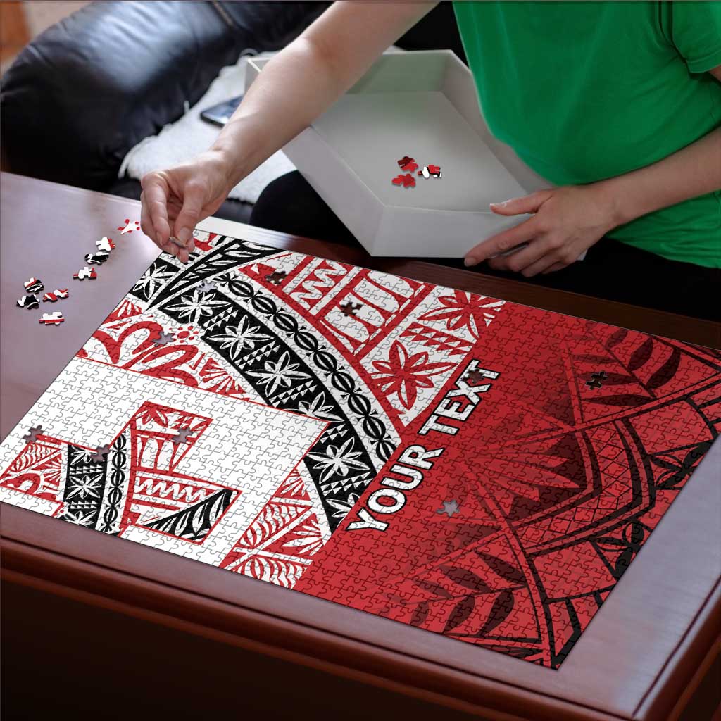 Malo e lelei Tonga Puzzle Ngatu Tokelau Feletoa Fata Traditional Polynesian Pattern - Polynesian Pride