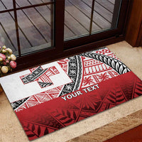Malo e lelei Tonga Rubber Doormat Ngatu Tokelau Feletoa Fata Traditional Polynesian Pattern