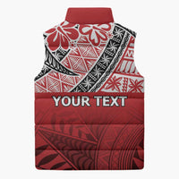 Malo e lelei Tonga Sleeveless Puffer Jacket Ngatu Tokelau Feletoa Fata Traditional Polynesian Pattern - Polynesian Pride