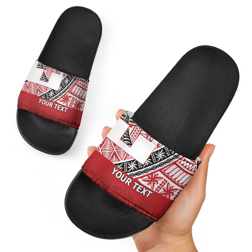 Malo e lelei Tonga Slide Sandals Ngatu Tokelau Feletoa Fata Traditional Polynesian Pattern - Polynesian Pride