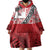 Malo e lelei Tonga Wearable Blanket Hoodie Ngatu Tokelau Feletoa Fata Traditional Polynesian Pattern