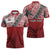 Malo e lelei Tonga Zipper Polo Shirt Ngatu Tokelau Feletoa Fata Traditional Polynesian Pattern - Polynesian Pride