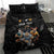 Custom Rugby Southern Hemisphere Bedding Set Argentina AUNZ South Africa Mascot Black - Polynesian Pride