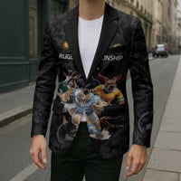 Custom Rugby Southern Hemisphere Blazer Argentina AUNZ South Africa Mascot Black - Polynesian Pride