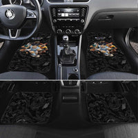 Custom Rugby Southern Hemisphere Car Mats Argentina AUNZ South Africa Mascot Black - Polynesian Pride