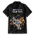 Custom Rugby Southern Hemisphere Family Matching Short Sleeve Bodycon Dress and Hawaiian Shirt Argentina AUNZ South Africa Mascot Black - Polynesian Pride