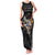 Custom Rugby Southern Hemisphere Family Matching Tank Maxi Dress and Hawaiian Shirt Argentina AUNZ South Africa Mascot Black - Polynesian Pride
