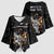 Custom Rugby Southern Hemisphere Kimono Sleeve Blouse Argentina AUNZ South Africa Mascot Black - Polynesian Pride