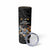 Custom Rugby Southern Hemisphere Skinny Tumbler Argentina AUNZ South Africa Mascot Black - Polynesian Pride