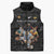 Custom Rugby Southern Hemisphere Sleeveless Puffer Jacket Argentina AUNZ South Africa Mascot Black - Polynesian Pride