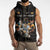 Custom Rugby Southern Hemisphere Sleeveless Zip Hoodie Argentina AUNZ South Africa Mascot Black - Polynesian Pride
