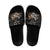 Custom Rugby Southern Hemisphere Slide Sandals Argentina AUNZ South Africa Mascot Black - Polynesian Pride