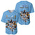 Custom Rugby Southern Hemisphere Baseball Jersey Argentina AUNZ South Africa Mascot Blue - Polynesian Pride