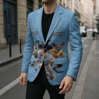 Custom Rugby Southern Hemisphere Blazer Argentina AUNZ South Africa Mascot Blue - Polynesian Pride