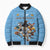 Custom Rugby Southern Hemisphere Bomber Puffer Jacket Argentina AUNZ South Africa Mascot Blue - Polynesian Pride
