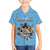 Custom Rugby Southern Hemisphere Family Matching Long Sleeve Bodycon Dress and Hawaiian Shirt Argentina AUNZ South Africa Mascot Blue - Polynesian Pride