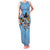 Custom Rugby Southern Hemisphere Family Matching Tank Maxi Dress and Hawaiian Shirt Argentina AUNZ South Africa Mascot Blue - Polynesian Pride