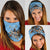 Custom Rugby Southern Hemisphere Neck Gaiter Argentina AUNZ South Africa Mascot Blue - Polynesian Pride