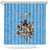Custom Rugby Southern Hemisphere Shower Curtain Argentina AUNZ South Africa Mascot Blue - Polynesian Pride