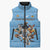 Custom Rugby Southern Hemisphere Sleeveless Puffer Jacket Argentina AUNZ South Africa Mascot Blue - Polynesian Pride