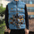 Custom Rugby Southern Hemisphere Sleeveless Puffer Jacket Argentina AUNZ South Africa Mascot Blue - Polynesian Pride