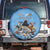 Custom Rugby Southern Hemisphere Spare Tire Cover Argentina AUNZ South Africa Mascot Blue - Polynesian Pride