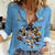 Custom Rugby Southern Hemisphere Women Casual Shirt Argentina AUNZ South Africa Mascot Blue - Polynesian Pride