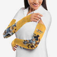 Custom Rugby Southern Hemisphere Arm Sleeves Argentina AUNZ South Africa Mascot Gold - Polynesian Pride
