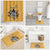 Custom Rugby Southern Hemisphere Bathroom Set Argentina AUNZ South Africa Mascot Gold - Polynesian Pride