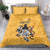 Custom Rugby Southern Hemisphere Bedding Set Argentina AUNZ South Africa Mascot Gold - Polynesian Pride
