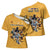 Custom Rugby Southern Hemisphere Cross Shoulder Shirt Argentina AUNZ South Africa Mascot Gold - Polynesian Pride