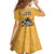 Custom Rugby Southern Hemisphere Family Matching Tank Maxi Dress and Hawaiian Shirt Argentina AUNZ South Africa Mascot Gold - Polynesian Pride