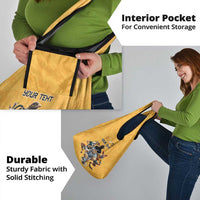 Custom Rugby Southern Hemisphere Grocery Bag Argentina AUNZ South Africa Mascot Gold - Polynesian Pride