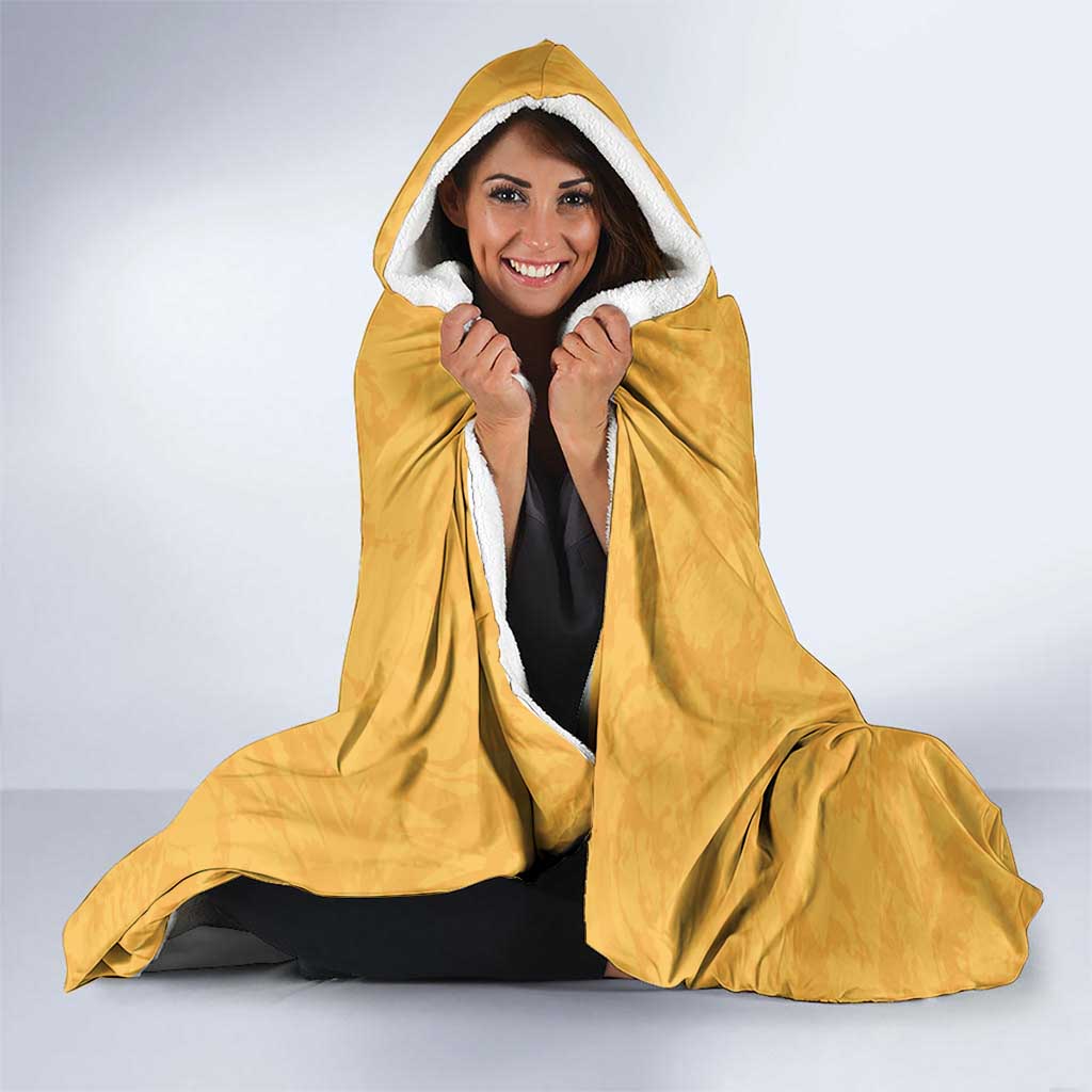 Custom Rugby Southern Hemisphere Hooded Blanket Argentina AUNZ South Africa Mascot Gold - Polynesian Pride