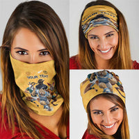 Custom Rugby Southern Hemisphere Neck Gaiter Argentina AUNZ South Africa Mascot Gold - Polynesian Pride