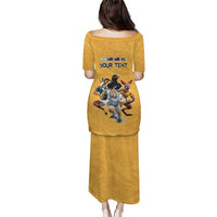 Custom Rugby Southern Hemisphere Puletasi Argentina AUNZ South Africa Mascot Gold - Polynesian Pride