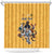 Custom Rugby Southern Hemisphere Shower Curtain Argentina AUNZ South Africa Mascot Gold - Polynesian Pride