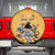 Custom Rugby Southern Hemisphere Spare Tire Cover Argentina AUNZ South Africa Mascot Gold - Polynesian Pride