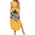 Custom Rugby Southern Hemisphere Summer Maxi Dress Argentina AUNZ South Africa Mascot Gold - Polynesian Pride