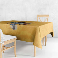 Custom Rugby Southern Hemisphere Tablecloth Argentina AUNZ South Africa Mascot Gold - Polynesian Pride